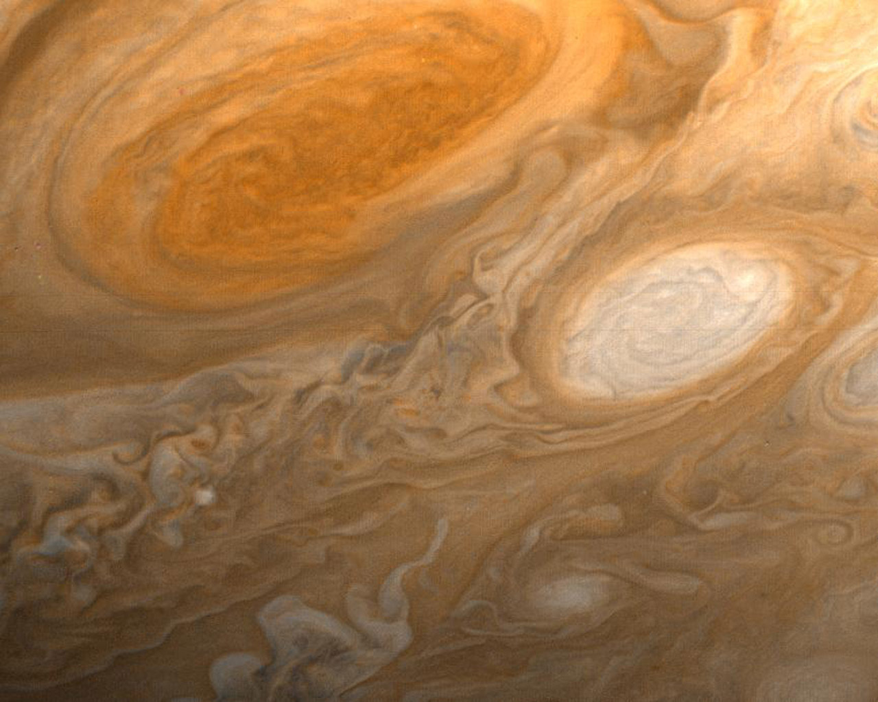 Space Images Jupiters Great Red Spot And White Ovals