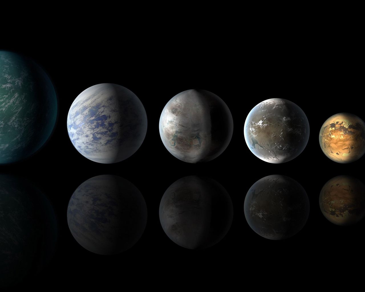 Space Images | Pantheon of Planets Similar to Earth (Artist's Concept)