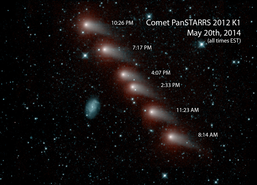 Space Images | Infrared View of a Comet and Distant Galaxy galaxy space diagrams 