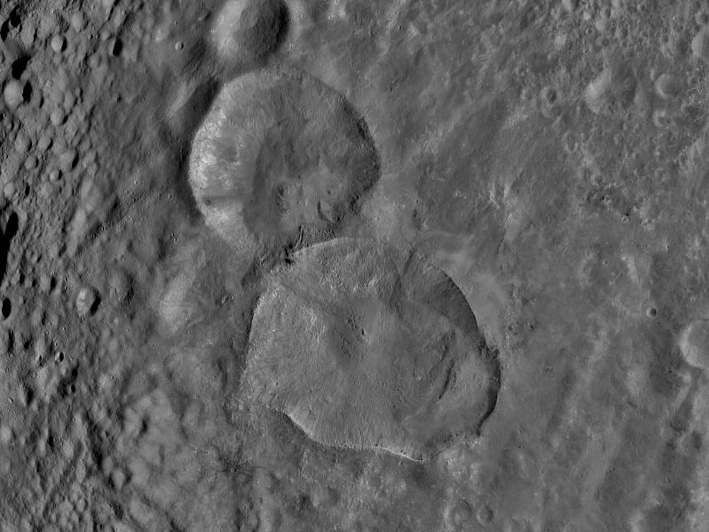 Space Images | Two Large Young Craters