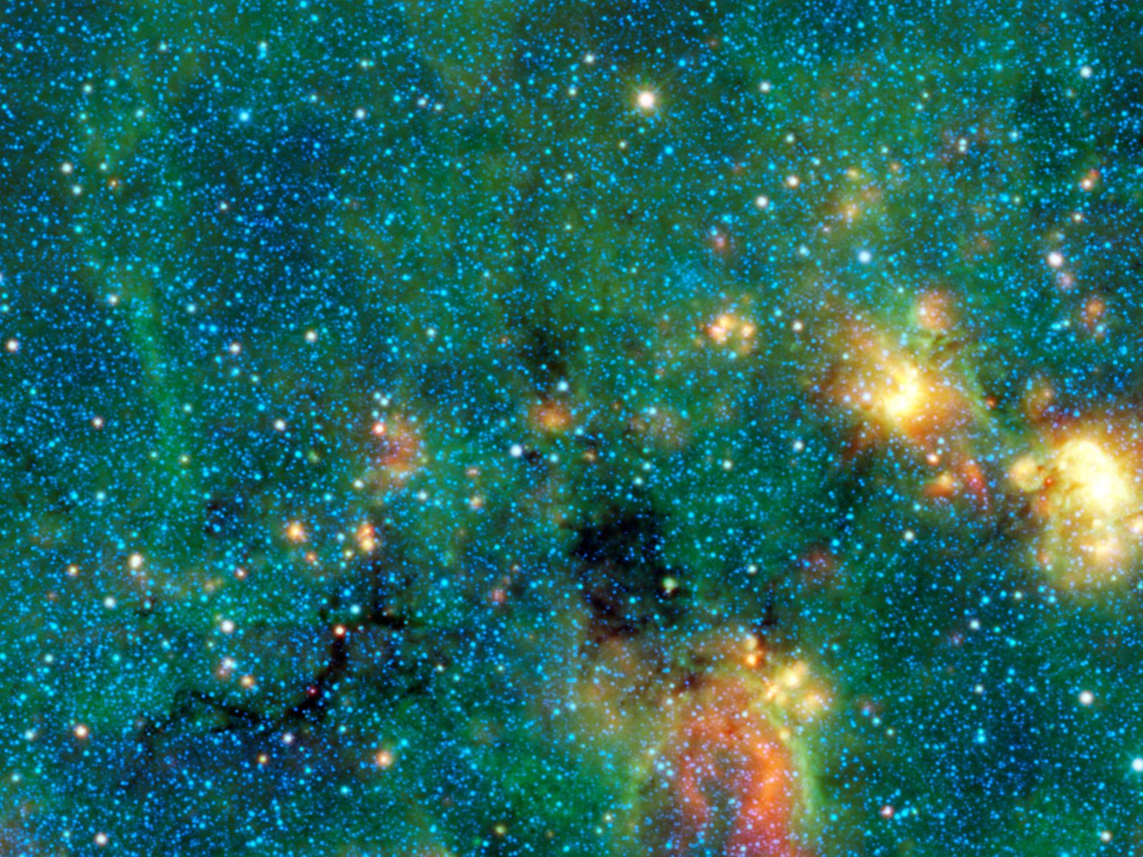 Space Images | Dark Murky Clouds in the Bright Milky Way